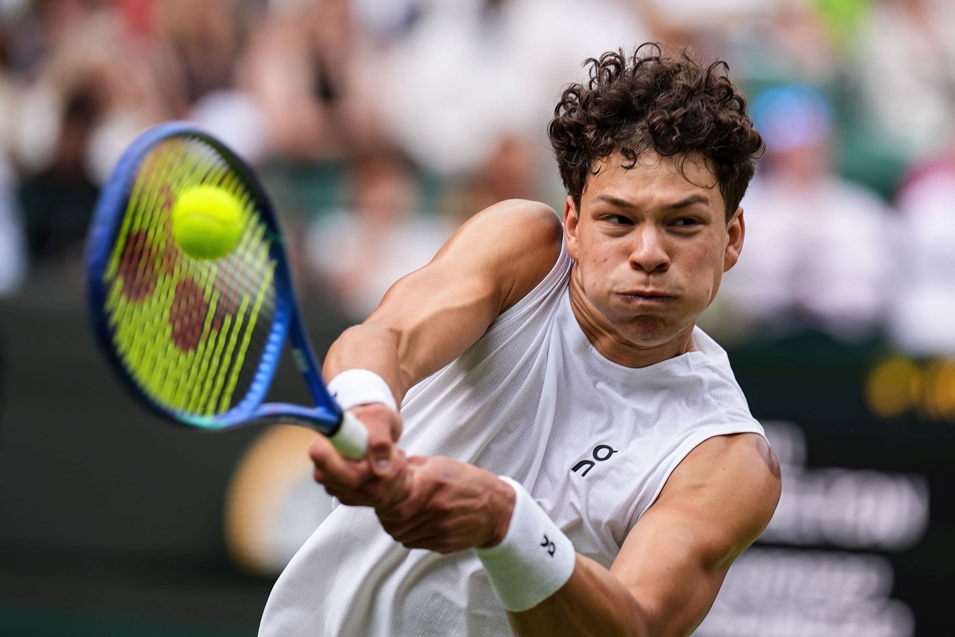 In Picture: Ben Shelton at Wimbledon (Getty)